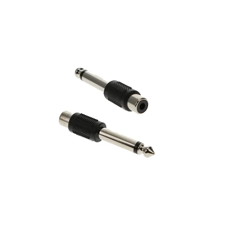 1/4 Inch Mono Plug To Rca Female Adapter - Pack Of 10Pcs 1