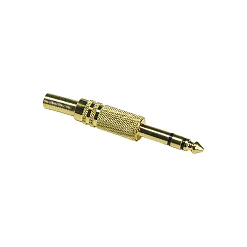 1/4-Inch Stereo Male Gold-Plated W/Spring Strain Release - Pack Of 10Pcs 1