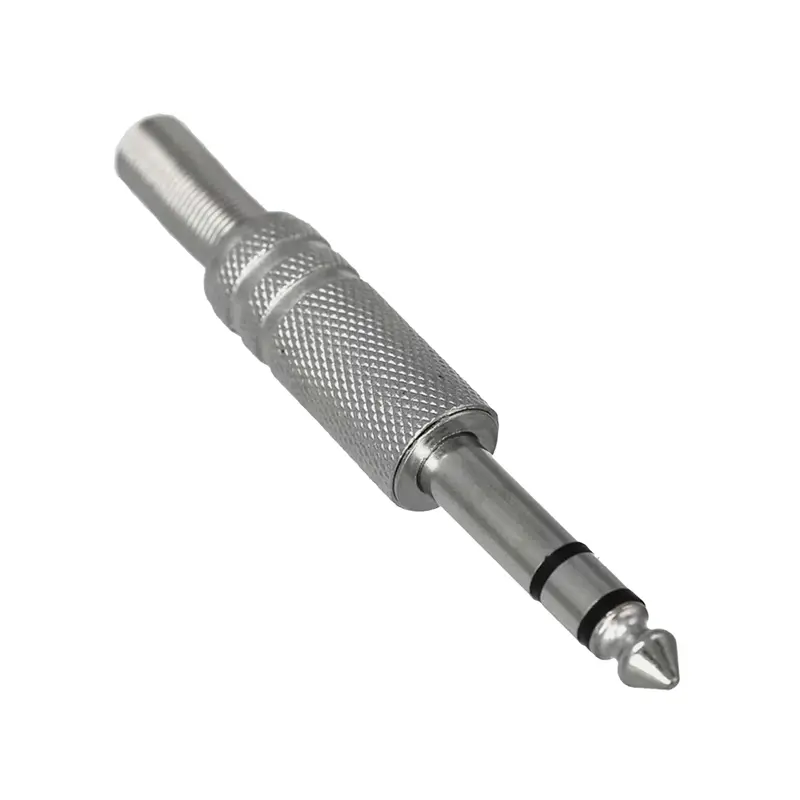 1/4-Inch Stereo Plug Metal W/Spring Strain Release - Pack Of 10Pcs 1
