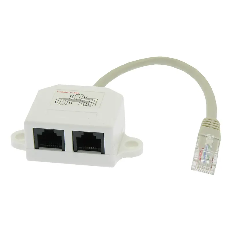 10/100 Baset 1P/2J 07 Wiring Splitter, Pigtail Type 1