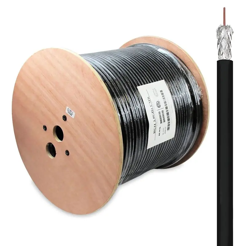 1000Ft 14Awg Rg11 Ccs Qual Shield Riser Cmr Broadband Coaxial Cable 1