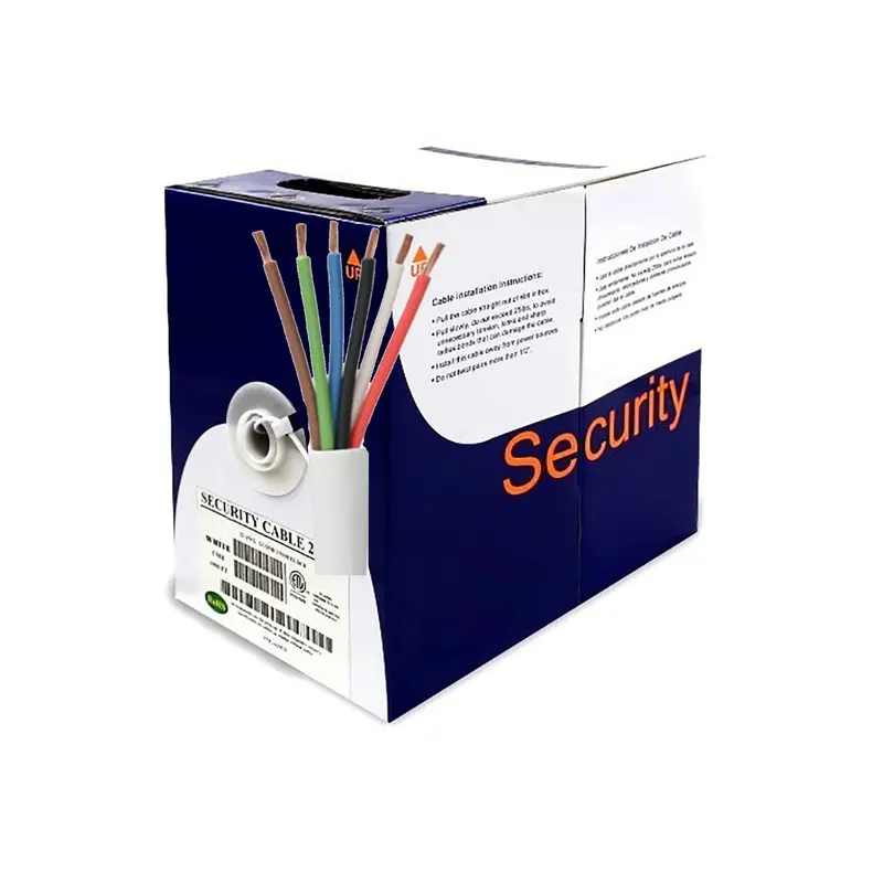 1000Ft 22Awg/6C Stranded Shielded Riser (Cmr) Security Cable 1