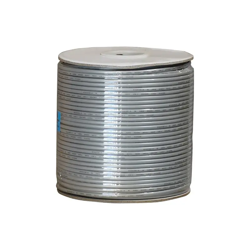 1000Ft 4 Conductor Silver Satin Modular Cable 28Awg 1