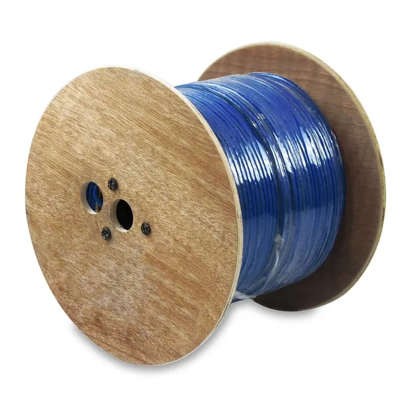 1000Ft Cat6 Shielded Solid Copper Plenum Bulk Cable W/Spline (Cmp) 1