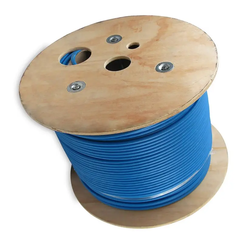 1000Ft Cat6a Ftp 10G Riser (Cmr) Solid Copper Shielded Bulk Cable Blue 1