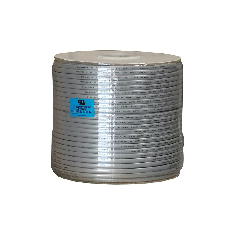 1000Ft Ul 6 Conductor Silver Satin Modular Cable 26Awg 1
