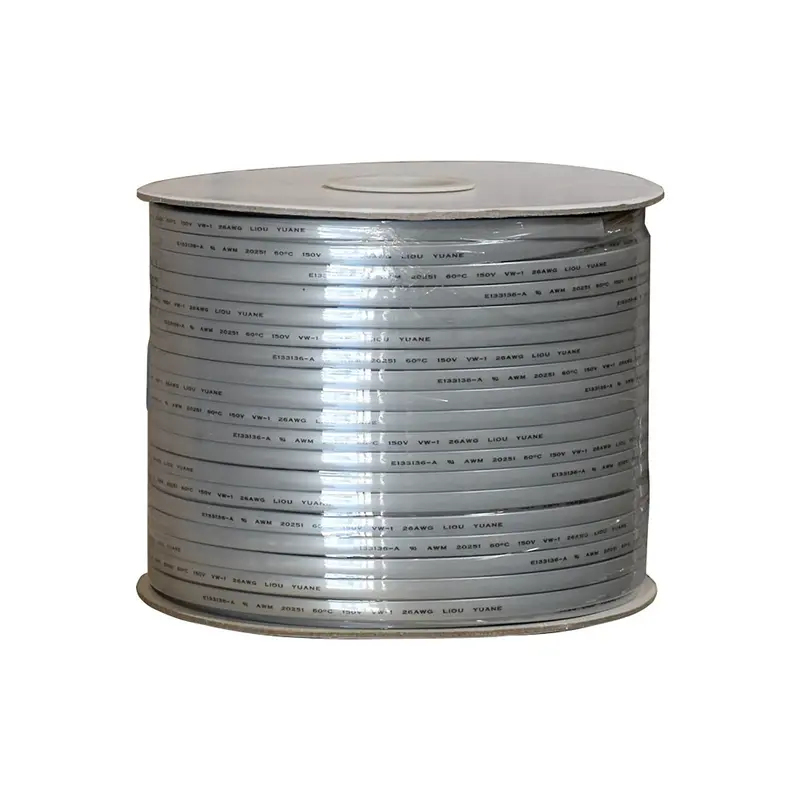 1000Ft Ul 8 Conductor Silver Satin Modular Cable 26Awg 1