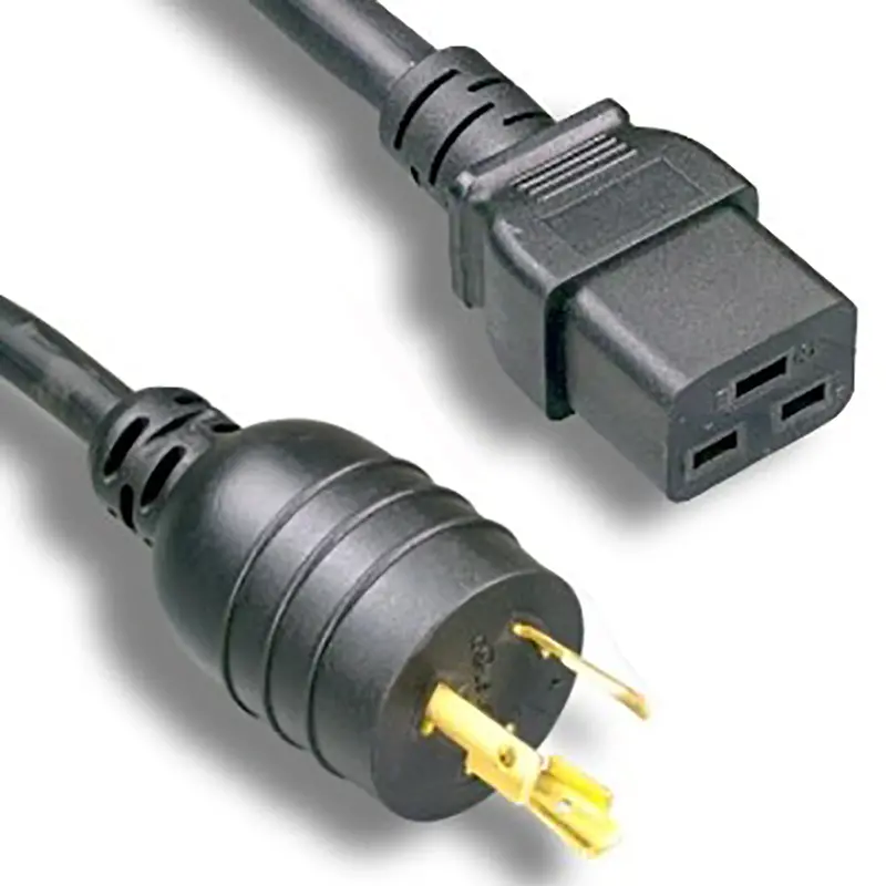 10Ft 12Awg High Voltage Power Cord Nema L6-20P To Iec-60320-C19 1
