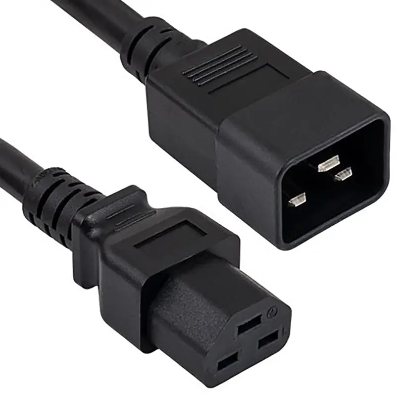 10Ft 12Awg Universal Jumper Power Cord C20 To C21, 20A/250V 1