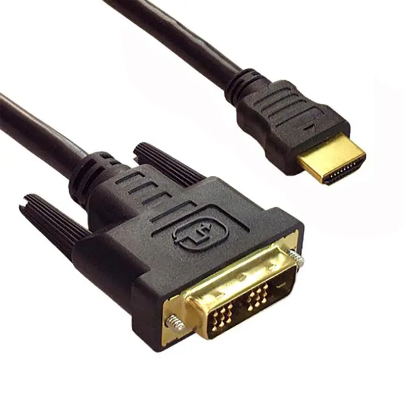 10Ft Hdmi To Dvi-D Digital Video Cable Single Link M/M Gold Plated 1