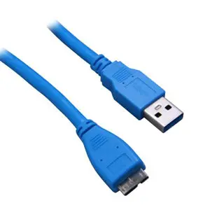 10Ft Usb 3.0 Cable A-Male To Micro B-Male Blue 1