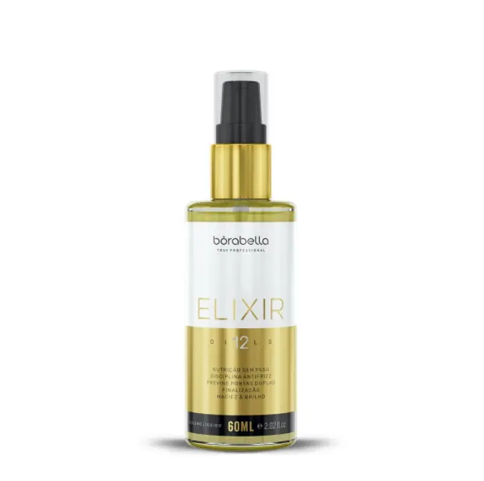 12 Oils Elixir Hair Nutrition Softness Shine Treatment Finisher 60Ml - Borabella 1