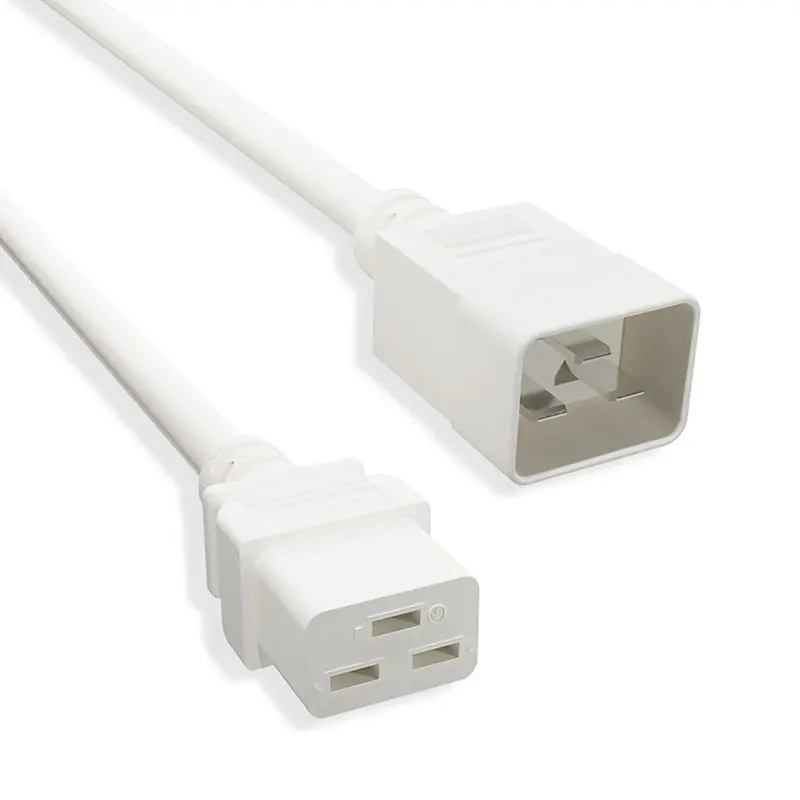 12Awg C20 To C19 Server Power Cord 20A 250V White 1