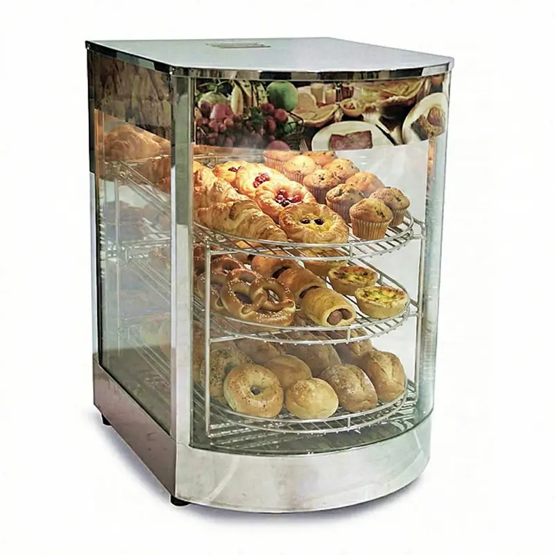 14" Omcan Curved Glass Display Warmer 21829 1