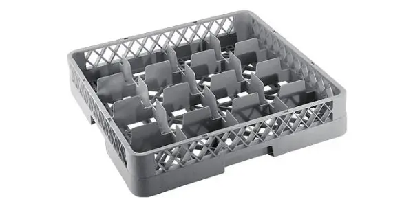 16-Compartment Glass Rack, Plastic 1
