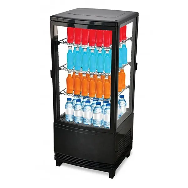 17'' Omcan Two Door Countertop Refrigerated Display Case 3 Cu.Ft - 25827 1