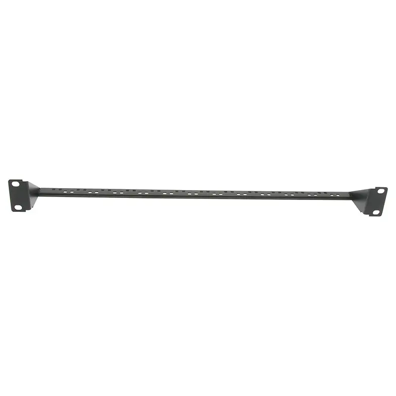 19 Inch 1U Support Bar Black 1