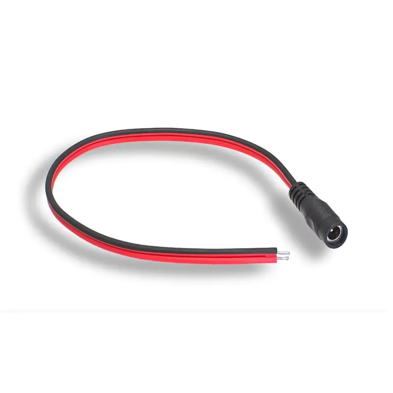 1Ft 5.5*2.1Mm Dc Power Jack W/Open End, Polarized 1