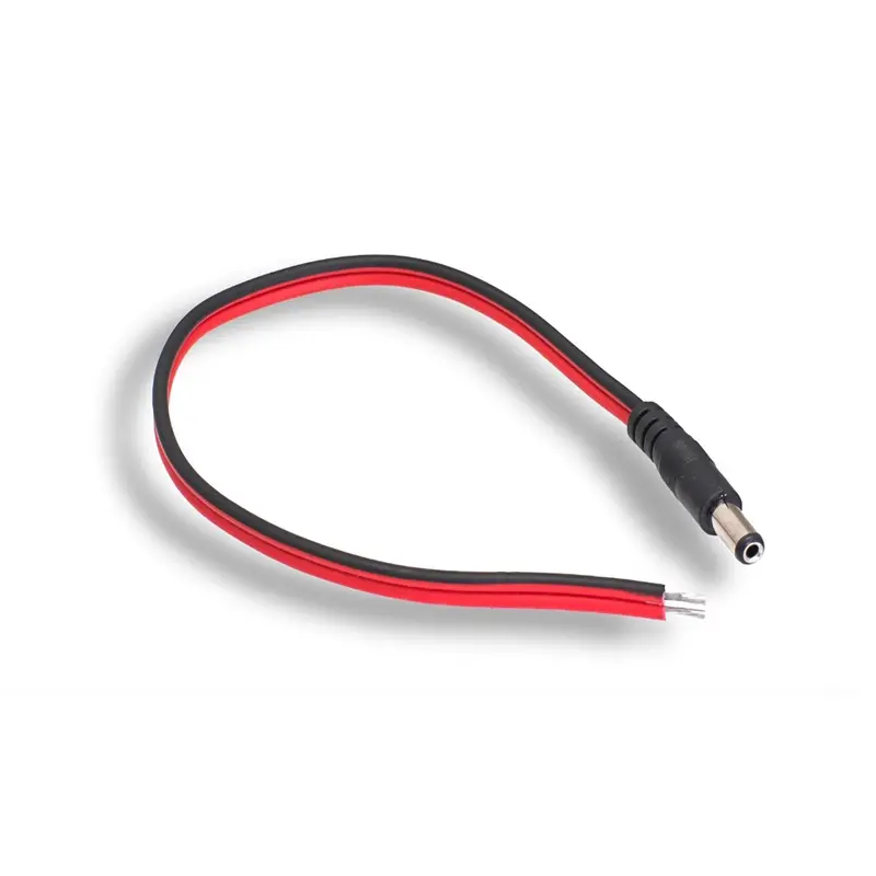 1Ft 5.5*2.1Mm Dc Power Plug W/Open End, Polarized 1