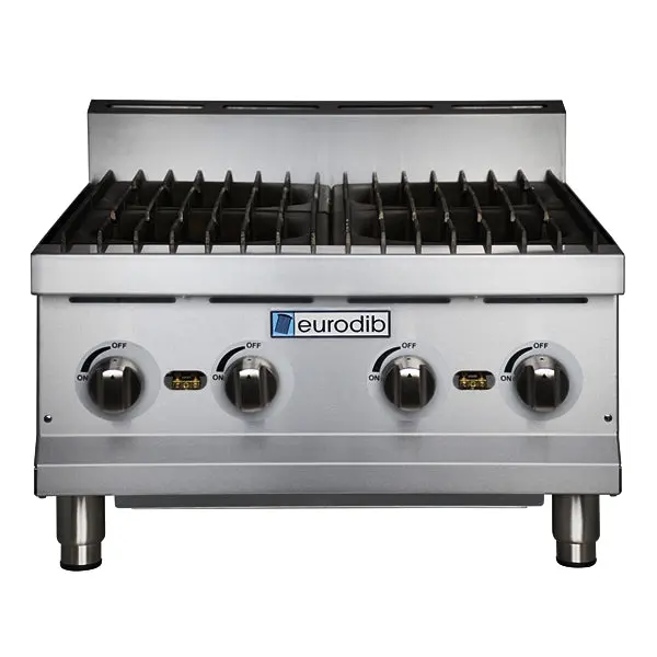24'' Eurodib Commercial Hot Plate Natural Gas/Propane Hp424 1