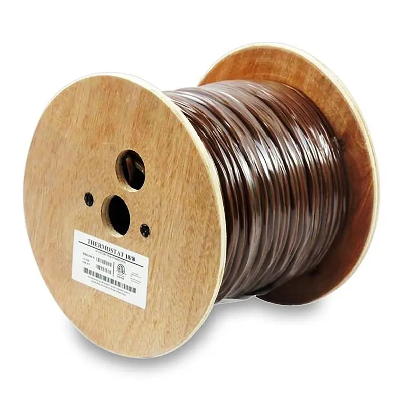 250Ft 18/8 Unshielded Cmr Thermostat Cable Solid Copper Pvc 1