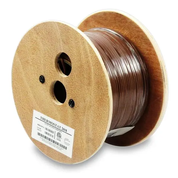 250Ft 20/6 Unshielded Cmr Thermostat Cable Solid Copper Pvc 1