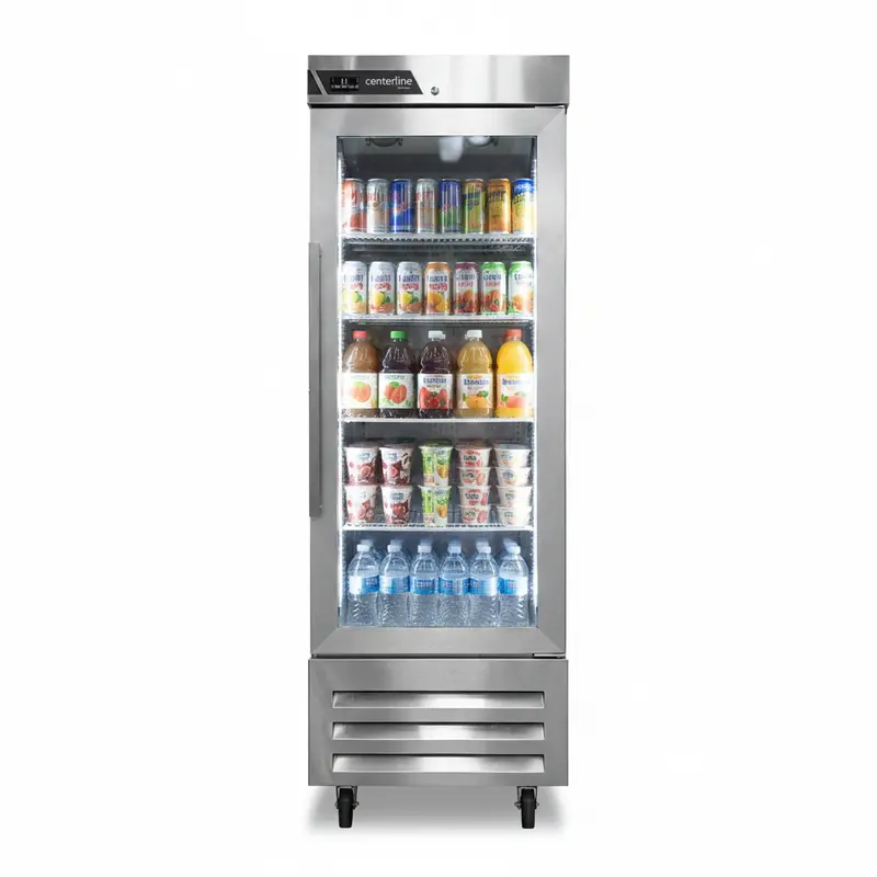 27'' Centerline By Traulsen Half Glass Left Door Cooler 20.5 Cu.Ft., Clbm-23R-Hg-L 1