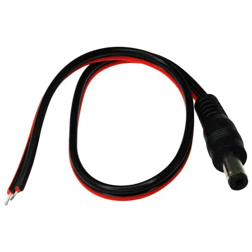2Ft 5.5*2.1Mm Dc Power Plug W/Open End, Polarized 1