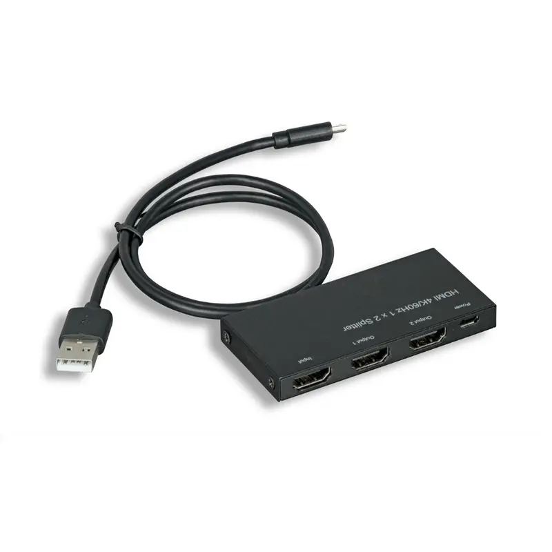 2Way Mini Hdmi 2.0 Amplified Splitter 4K@60Hz, 4:4:4, Hdcp 2.2 1