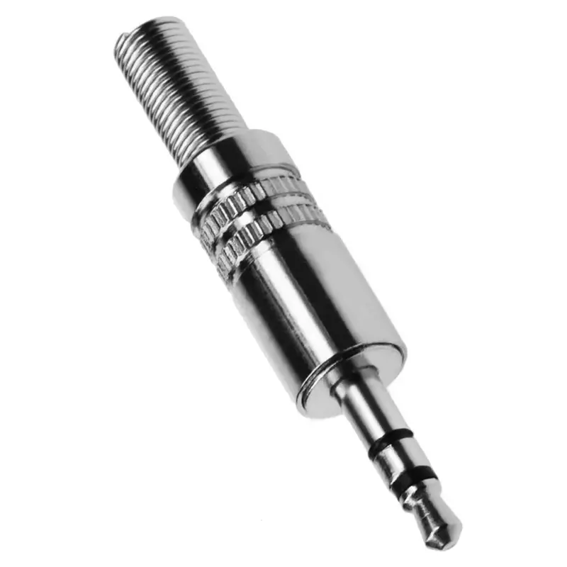 3.5Mm Stereo Metal Housing W/Spring Wire Protection - Pack Of 10Pcs 1
