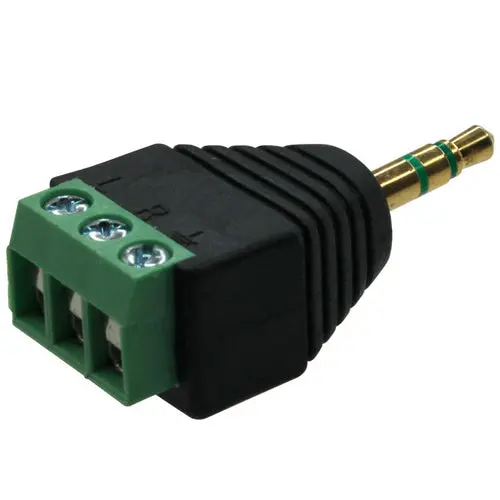 3.5Mm Trs Plug To 3-Pin Terminal Adapter 1