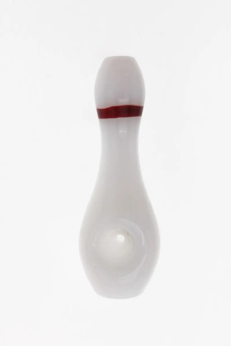 3.75" Dry Spoon Pipe W/ Bowling Pin Body (45G) Carb Hole: Center 1