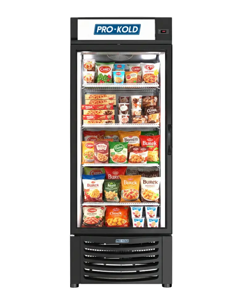 30" Pro-Kold Single Glass Door Freezer 16 Cu.Ft - Durf-16W 1