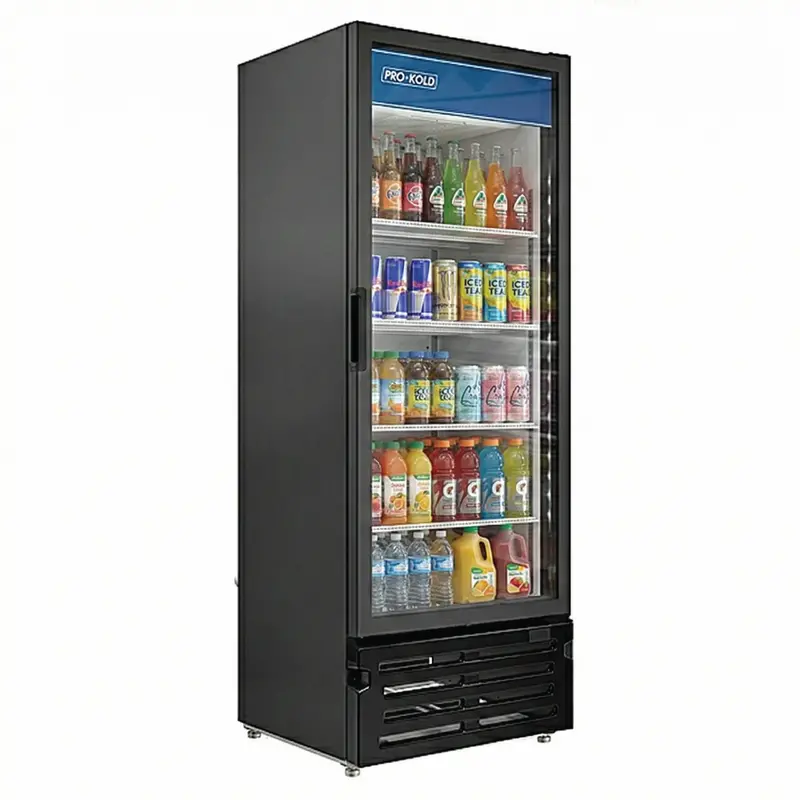 30" Pro-Kold Single Glass Door Merchandise Cooler 19 Cu.Ft., Vc-23 1