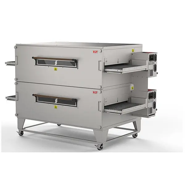 32'' Xlt Double Deck Natural Gas Pizza Conveyor Oven Xlt3280-Ds-2 1