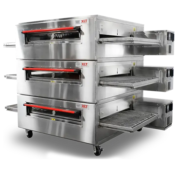 32'' Xlt Triple Deck Natural Gas Pizza Conveyor Oven Xlt3280-3 1