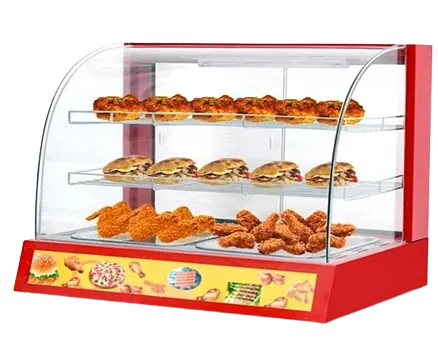 37" Chef Curved Glass Countertop Display Warmer Ji-109 1
