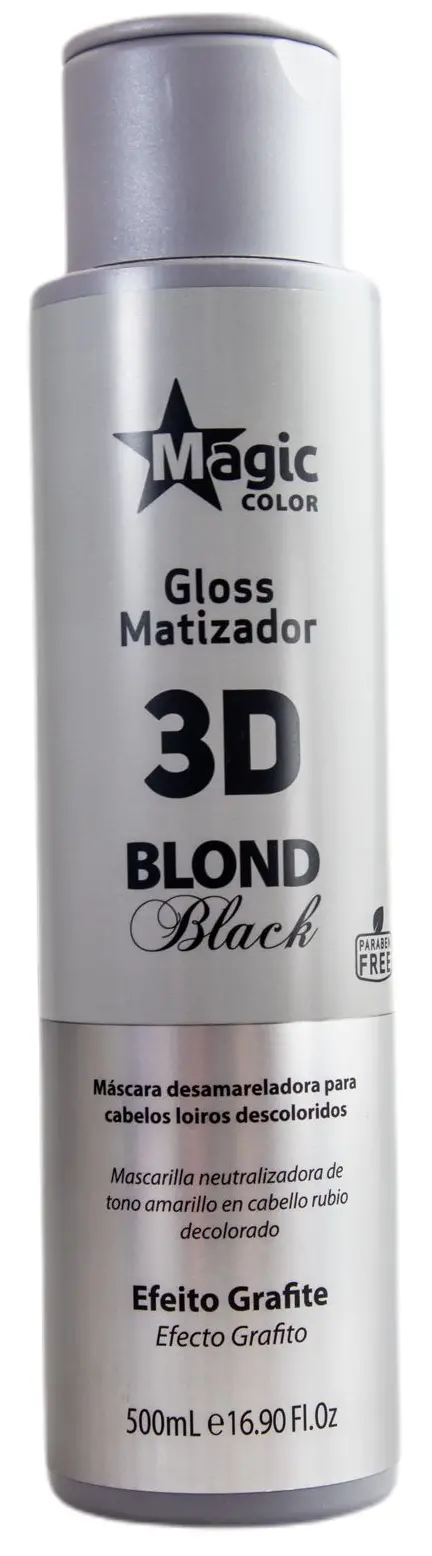3D Blond Black Treatment Tinting Gloss Mask Graphite Effect 500Ml - Magic Color 1