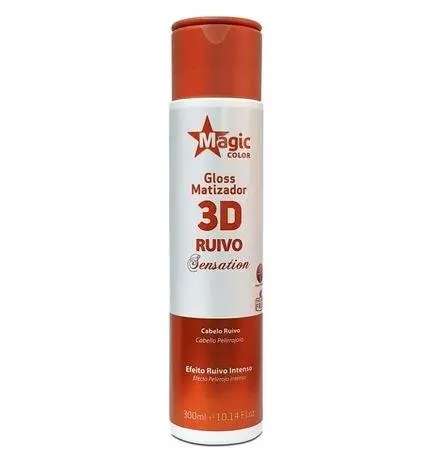 3D Red Hair Sensation Intense Tinting Gloss Pigment Mask 300Ml - Magic Color 1