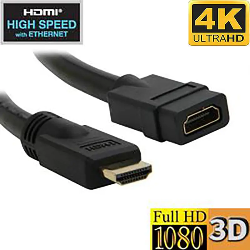3Ft 28Awg High Speed Hdmi Extension Cable W/Ethernet Cl3 4K 60Hz 1