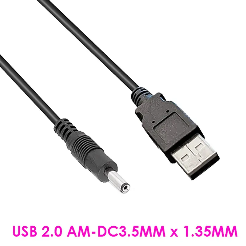 3Ft Usb 2.0 A Male To Dc Plug 3.5Mm X 1.35Mm Power Cable 1
