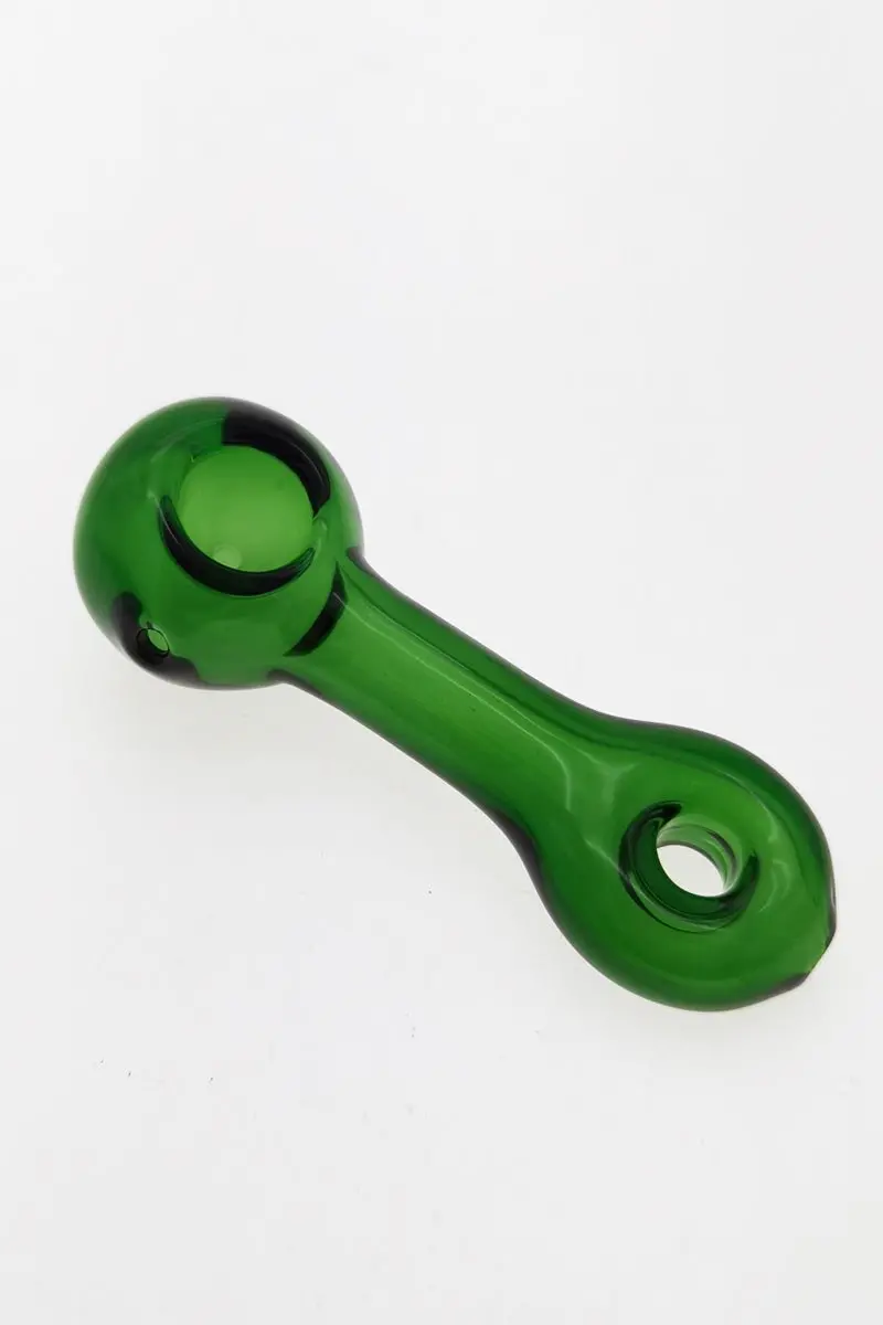 4.75" Dry Spoon Pipe W/ Donut Ring (75G) Carb Hole: Left Side 1