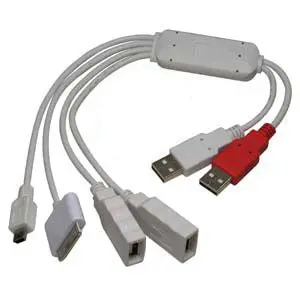 4 Port Usb2.0 Squid Hub, Ipod/Mini5/A-Female X 2 1