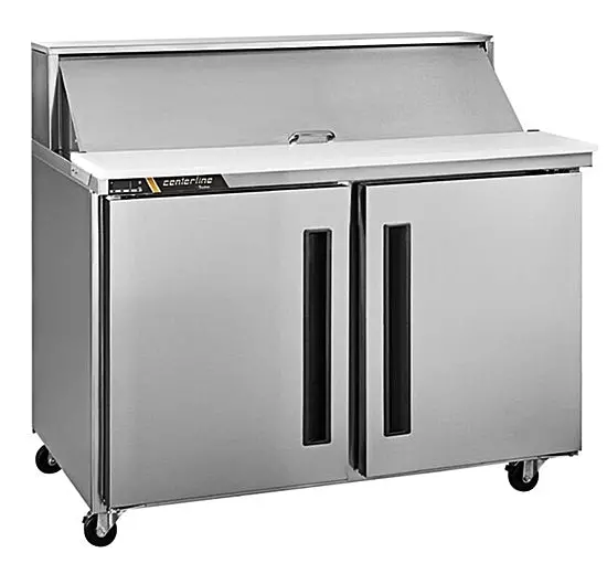 48" Centerline By Traulsen 2 Solid Doors Sandwich/Salad Prep Table Clpt-4812-Sd-Lr 1
