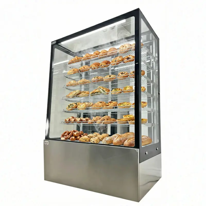48'' Chef Pastry Display Warmer Square Glass Hd-1206S 1