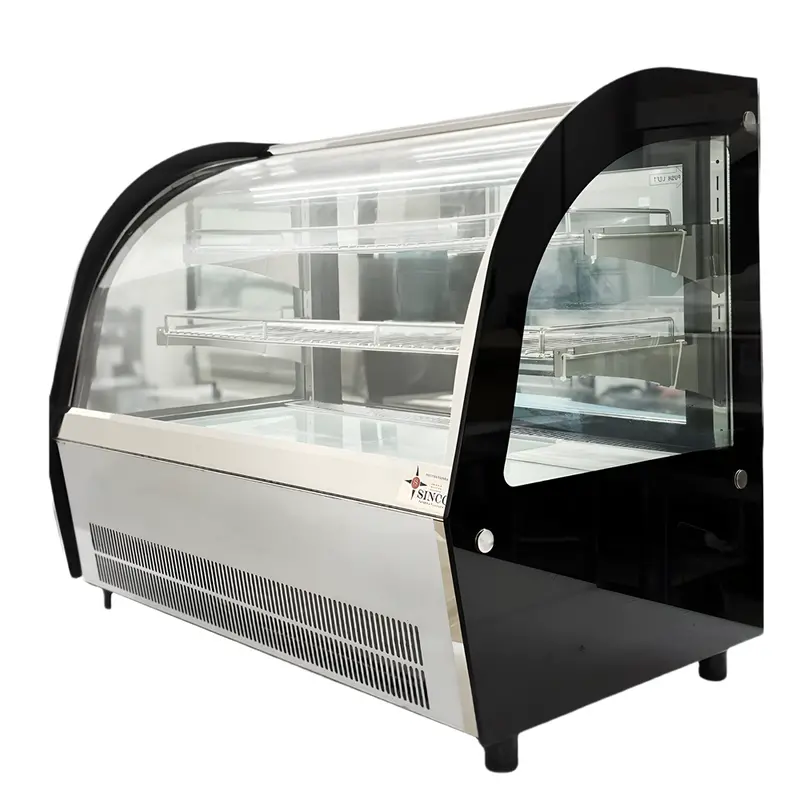 48'' Chef Refrigerated Countertop Display Case Curved Used For02371 1