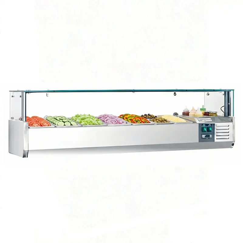 48" Chef Refrigerated Countertop Topping Rail Vrxh-1200/380 1