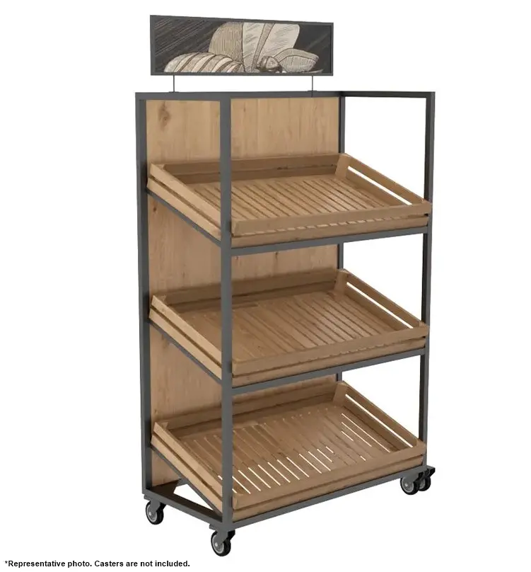48'' Single Side Wood Bread Rack Hbr-3090 1