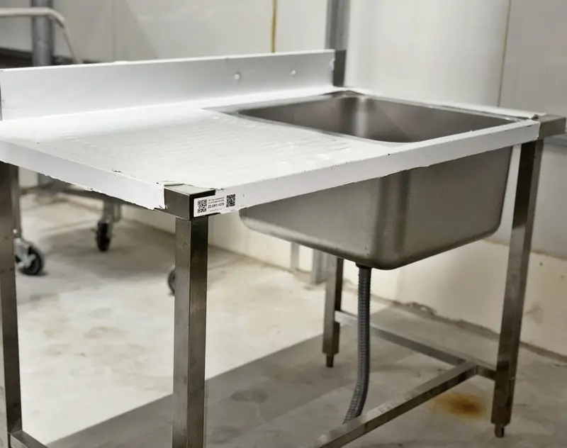 48'' Stainless Steel One Compartment & Left Drainboard Sink Zz-Dxy-1270 1