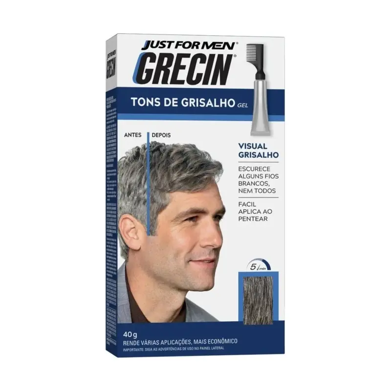 5 Gel Shades Of Gray Toning Shampoo Color Maintenance 40G Grecin 1